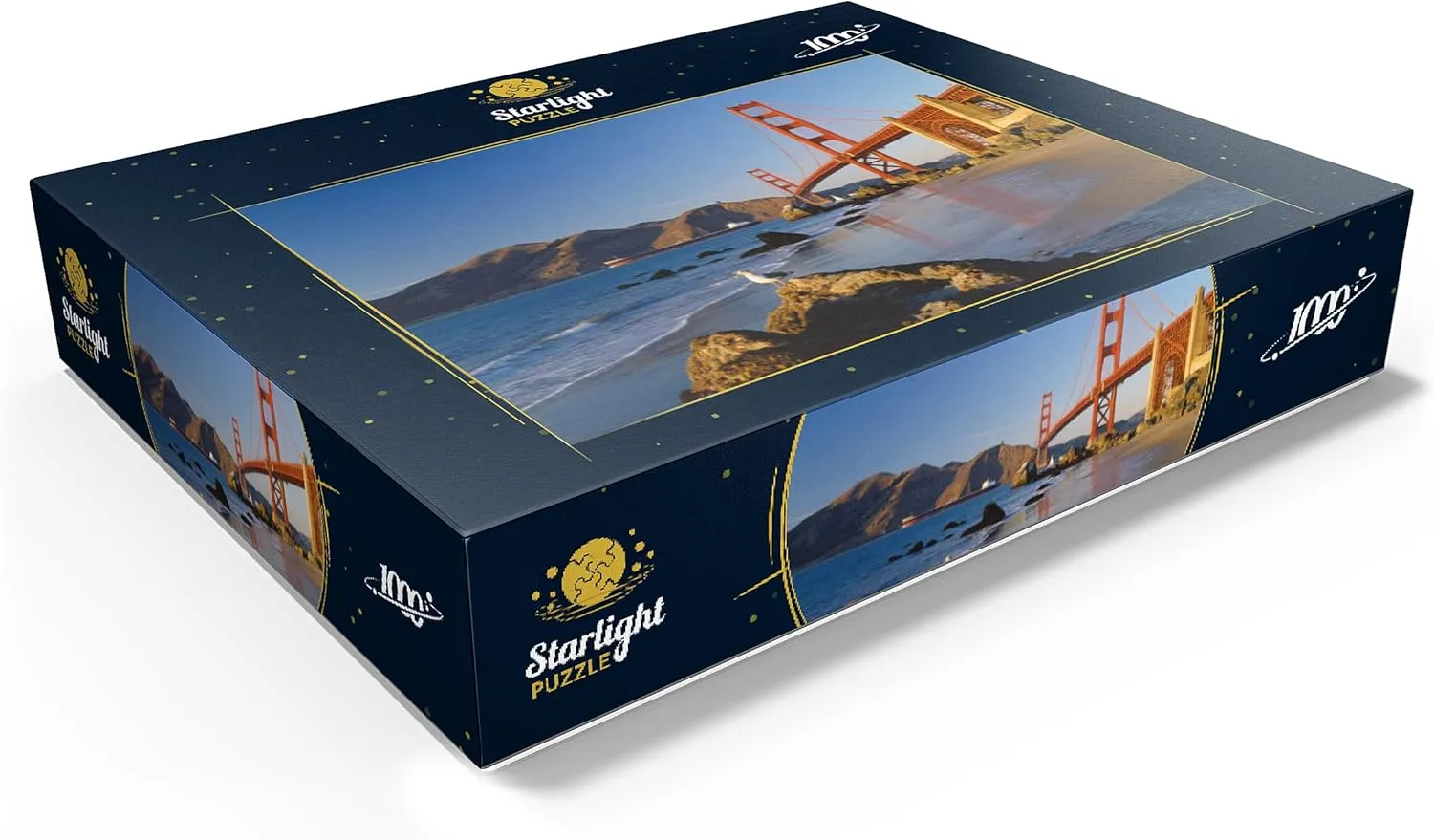 MyPuzzle San Francisco Bay and Golden Gate Bridge, San Francisco, California, USA - Premium 1000 Piece Jigsaw Puzzle for Adults