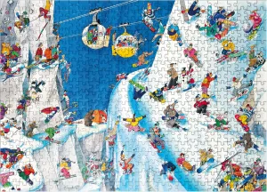 MyPuzzle Snowboards - Blachon - Cartoon Classics - Premium 500 Piece Jigsaw Puzzle for Adults
