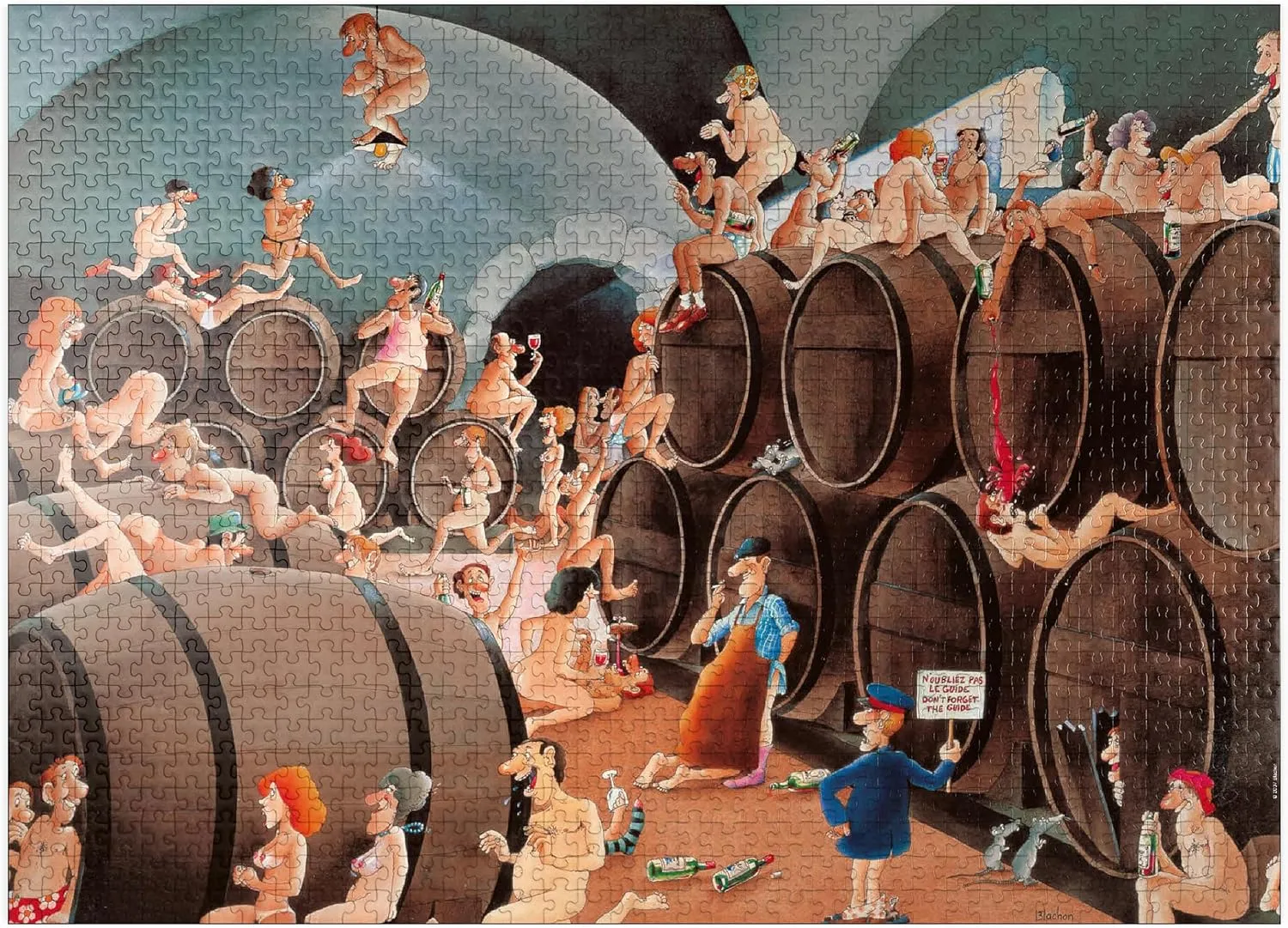 MyPuzzle Vino - Blachon - Cartoon Classics - Premium 1000 Piece Jigsaw Puzzle for Adults