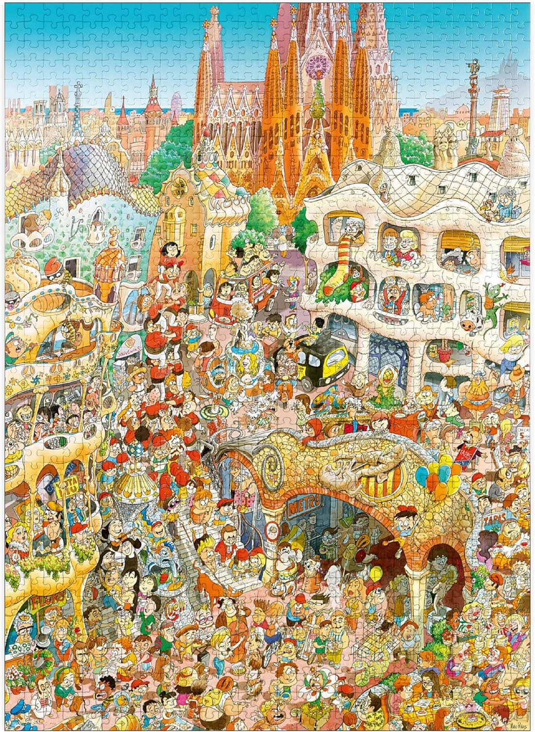 MyPuzzle Barcelona - Hugo Prades - Premium 1000 Piece Jigsaw Puzzle for Adults