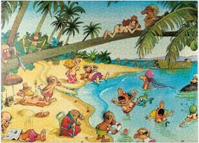 MyPuzzle Beachies - Jean-Jacques Loup - Cartoon Classics - Premium 1000 Piece Jigsaw Puzzle for Adults