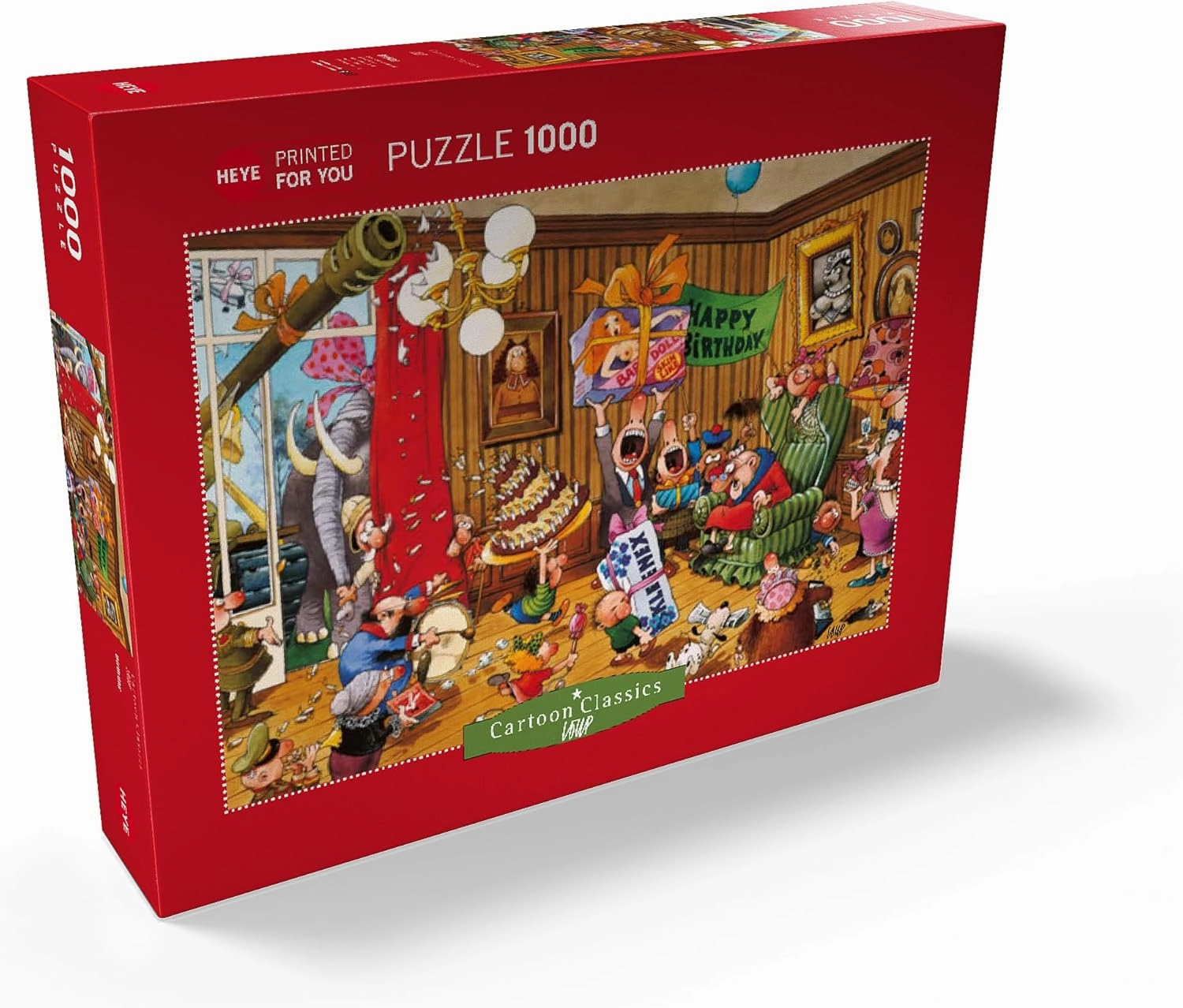 MyPuzzle Birthday - Jean-Jacques Loup - Cartoon Classics - Premium 1000 Piece Jigsaw Puzzle for Adults