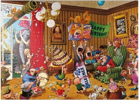 MyPuzzle Birthday - Jean-Jacques Loup - Cartoon Classics - Premium 1000 Piece Jigsaw Puzzle for Adults