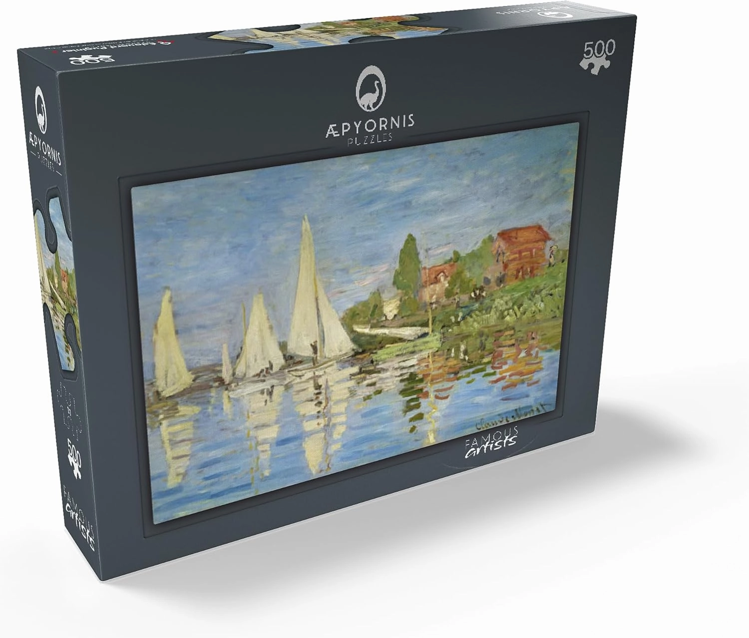 MyPuzzle Claude Monets Regattas at Argenteuil 1872 - Premium 500 Piece Jigsaw Puzzle for Adults