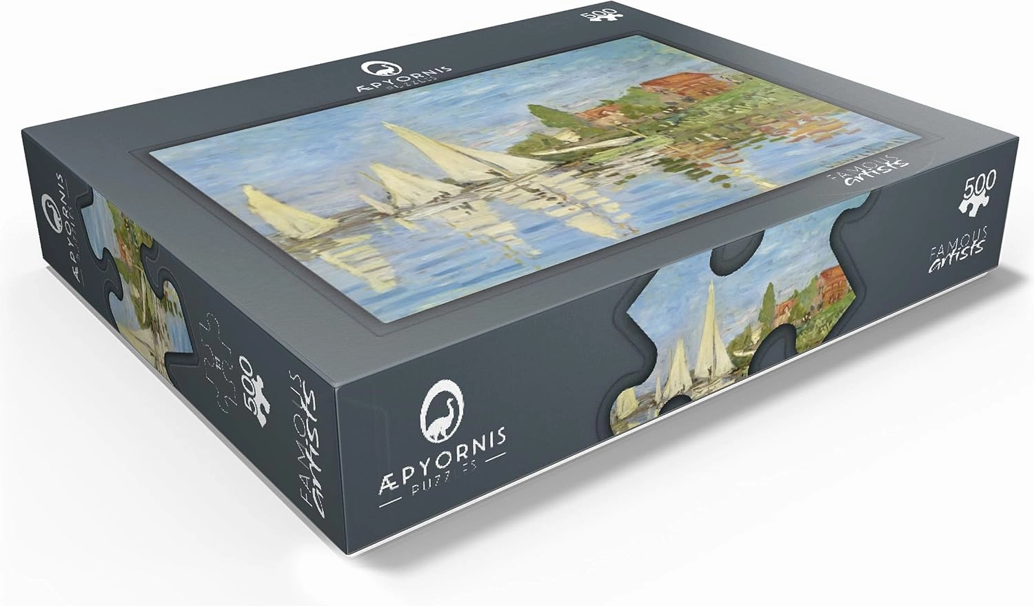 MyPuzzle Claude Monets Regattas at Argenteuil 1872 - Premium 500 Piece Jigsaw Puzzle for Adults