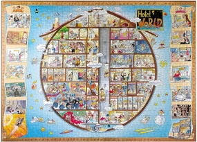 MyPuzzle Hotel World - Hugo Prades - Premium 1000 Piece Jigsaw Puzzle for Adults