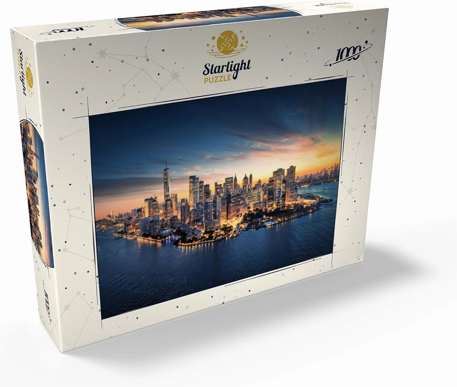 MyPuzzle New York City Panoramic Skyline at Sunrise. - Premium 1000 Piece Jigsaw Puzzle for Adults