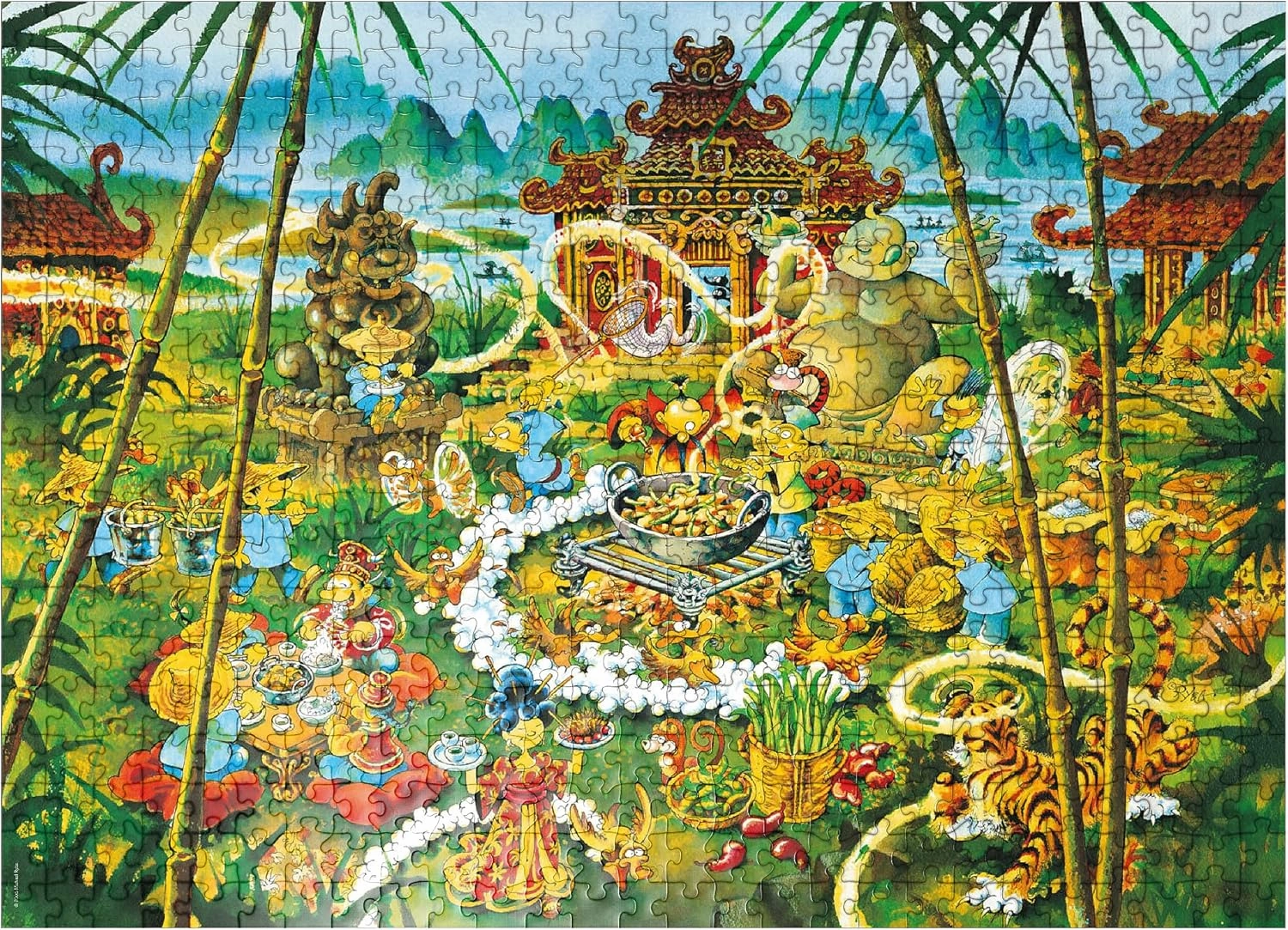 MyPuzzle Peking Duck - Michael Ryba - Cartoon Classics - Premium 500 Piece Jigsaw Puzzle for Adults