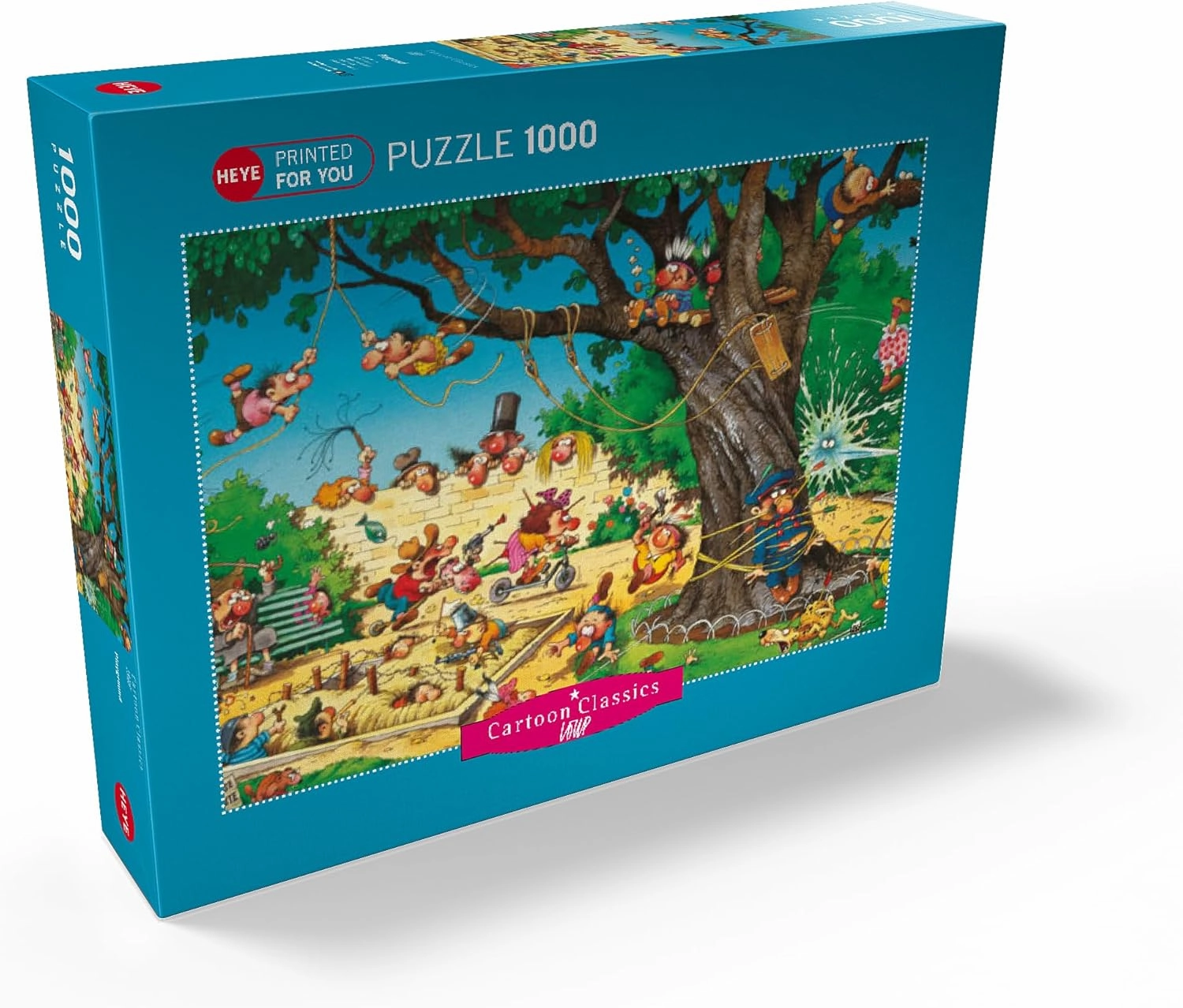 MyPuzzle Playground - Jean-Jacques Loup - Cartoon Classics - Premium 1000 Piece Jigsaw Puzzle for Adults
