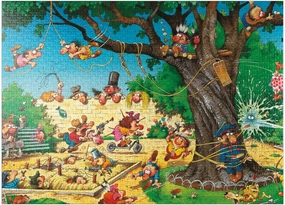 MyPuzzle Playground - Jean-Jacques Loup - Cartoon Classics - Premium 1000 Piece Jigsaw Puzzle for Adults