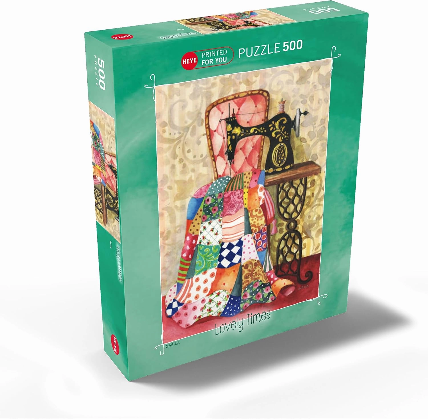 MyPuzzle Quilt - Gabila - Lovely Times - Premium 500 Piece Jigsaw Puzzle for Adults