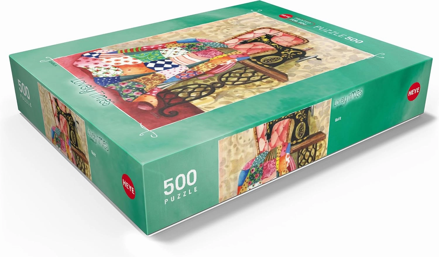 MyPuzzle Quilt - Gabila - Lovely Times - Premium 500 Piece Jigsaw Puzzle for Adults