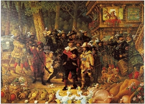 MyPuzzle Rembrandt - Michael Ryba - Cartoon Classics - Premium 1000 Piece Jigsaw Puzzle for Adults