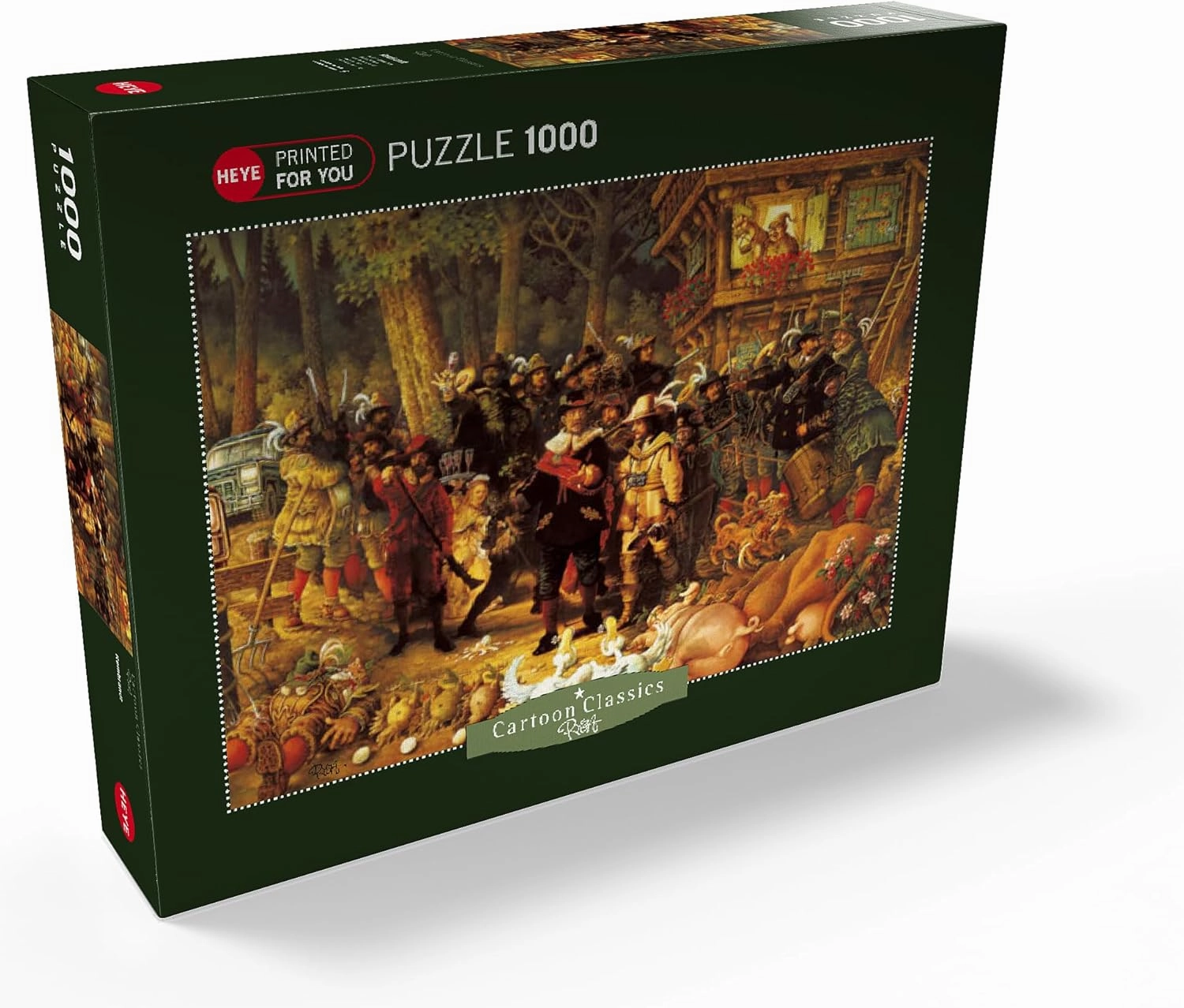 MyPuzzle Rembrandt - Michael Ryba - Cartoon Classics - Premium 1000 Piece Jigsaw Puzzle for Adults