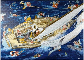 MyPuzzle Sailors - Jean-Jacques Loup - Cartoon Classics - Premium 1000 Piece Jigsaw Puzzle for Adults