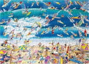MyPuzzle Surfing - Blachon - Cartoon Classics - Premium 500 Piece Jigsaw Puzzle for Adults