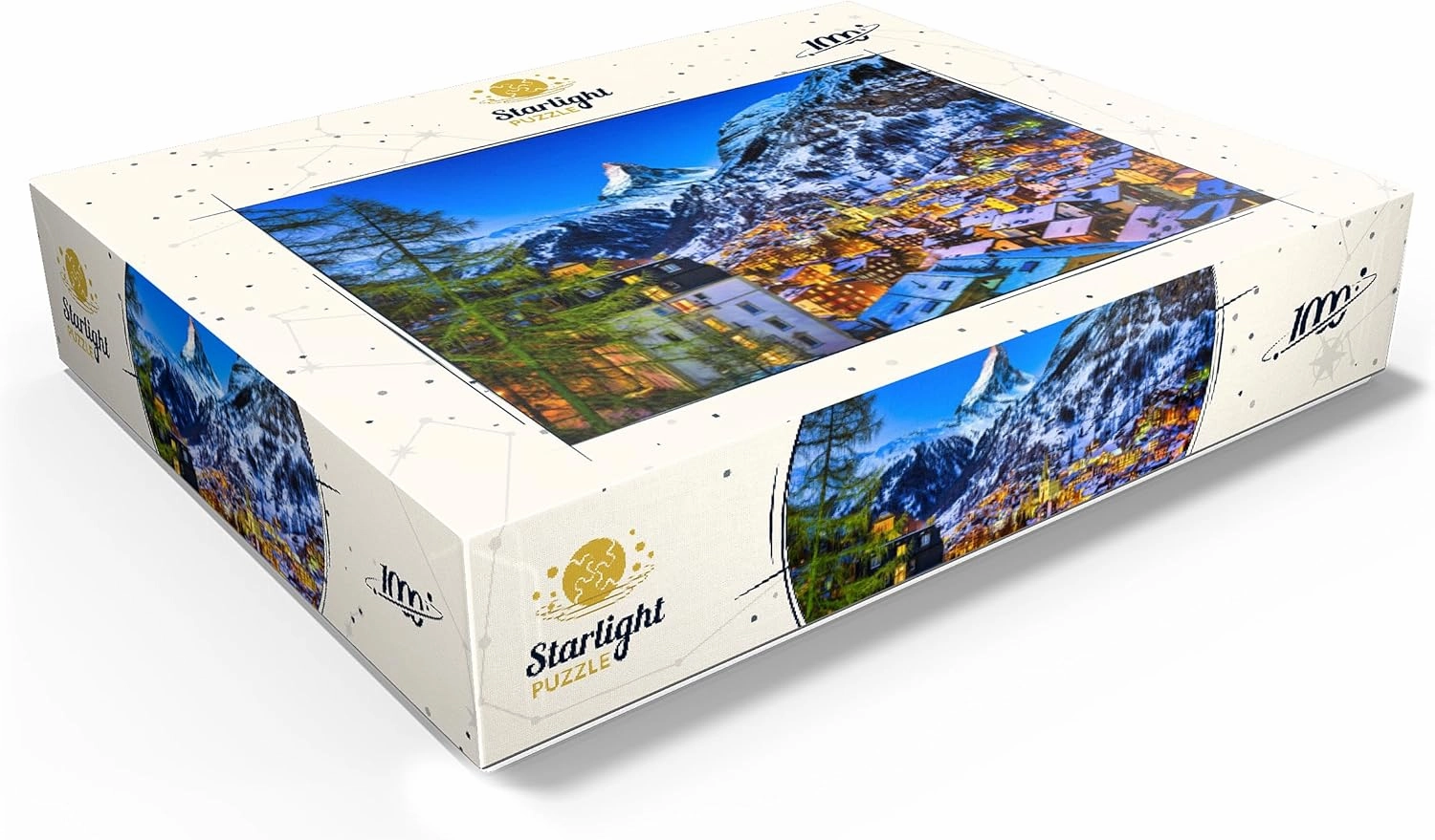 MyPuzzle Zermatt and The Matterhorn Switzerland - Premium 1000 Piece Jigsaw Puzzle for Adults
