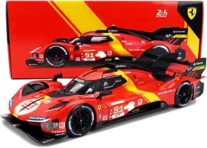 New 1/18 499p #51 Champion Alloy Racing Car Model for Ferrari 499p #51 Adult Die cast Model Collection Gift