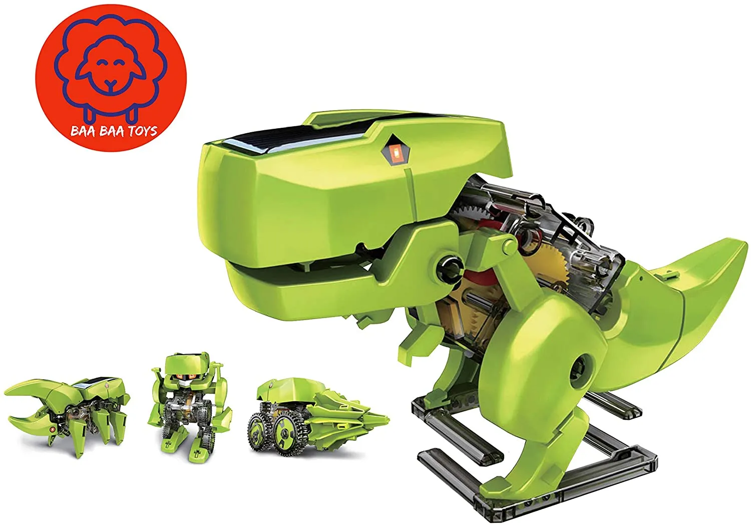 New STEM Build and Learn Toy Solar Robotic Kit, 4 in 1 Solar Power Building Kit for ages 8 
