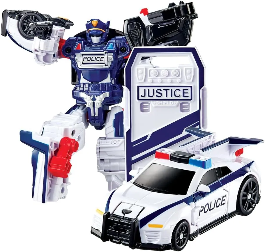 New TOBOT, TOBOT P, Youngtoys Transforming Collectible Vehicle to Robot, Heroes Animation Character Toys for Kids 3 and up Transform Toys Cars, Large Size 6-inch