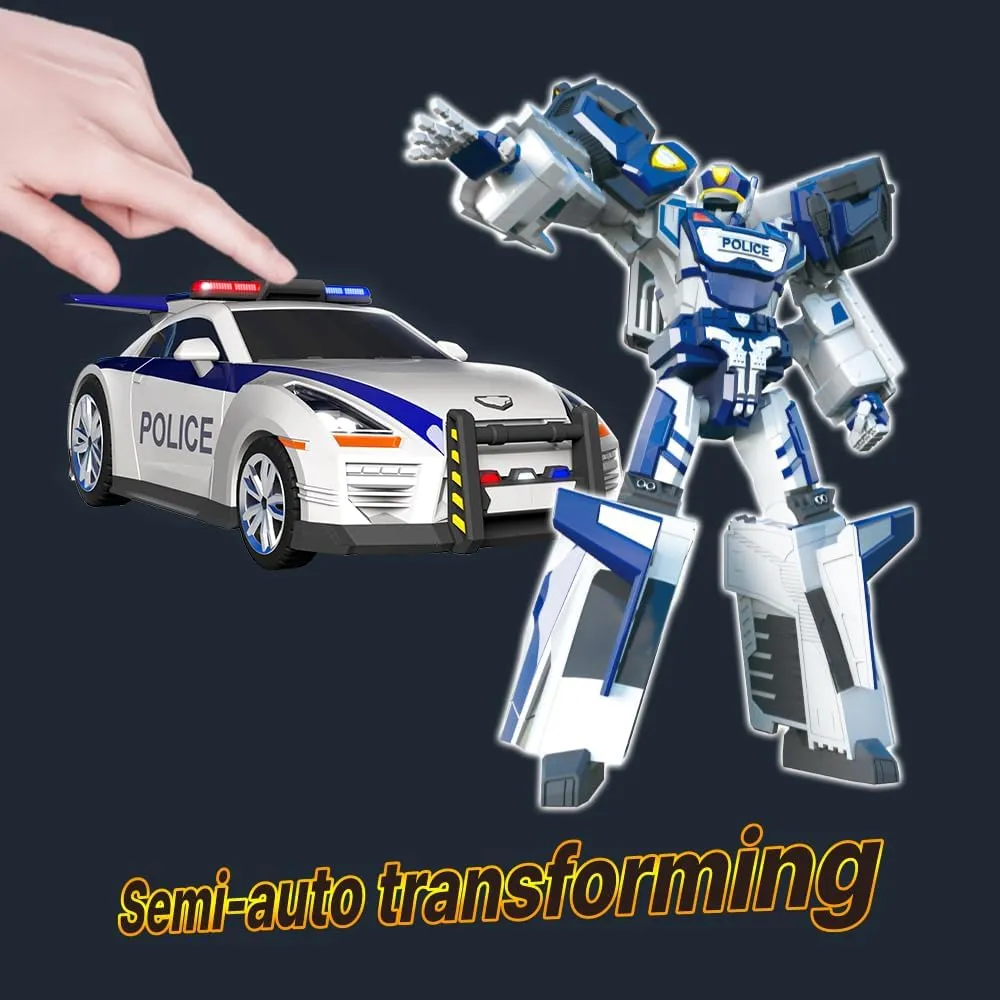New TOBOT, TOBOT P, Youngtoys Transforming Collectible Vehicle to Robot, Heroes Animation Character Toys for Kids 3 and up Transform Toys Cars, Large Size 6-inch