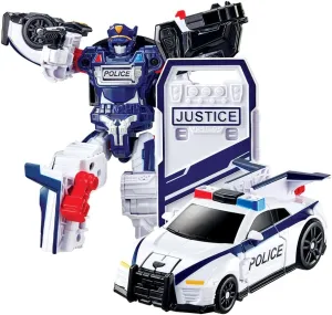 New TOBOT, TOBOT P, Youngtoys Transforming Collectible Vehicle to Robot, Heroes Animation Character Toys for Kids 3 and up Transform Toys Cars, Large Size 6-inch