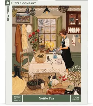 New York Puzzle Company - Loré Pemberton Nettle Tea - 1000 Piece Jigsaw Puzzle for Adults