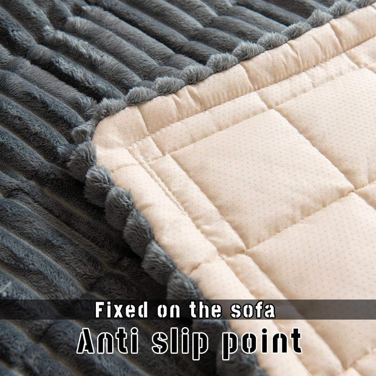 Non-Slip Dog Bed Mat for Car, Fuzzy Backseat Pet Mat, Travel Pet-Friendly Seat Cover for Cars, Compatible with Backseat Extenders and Seat Protectors 24.8x54 inch