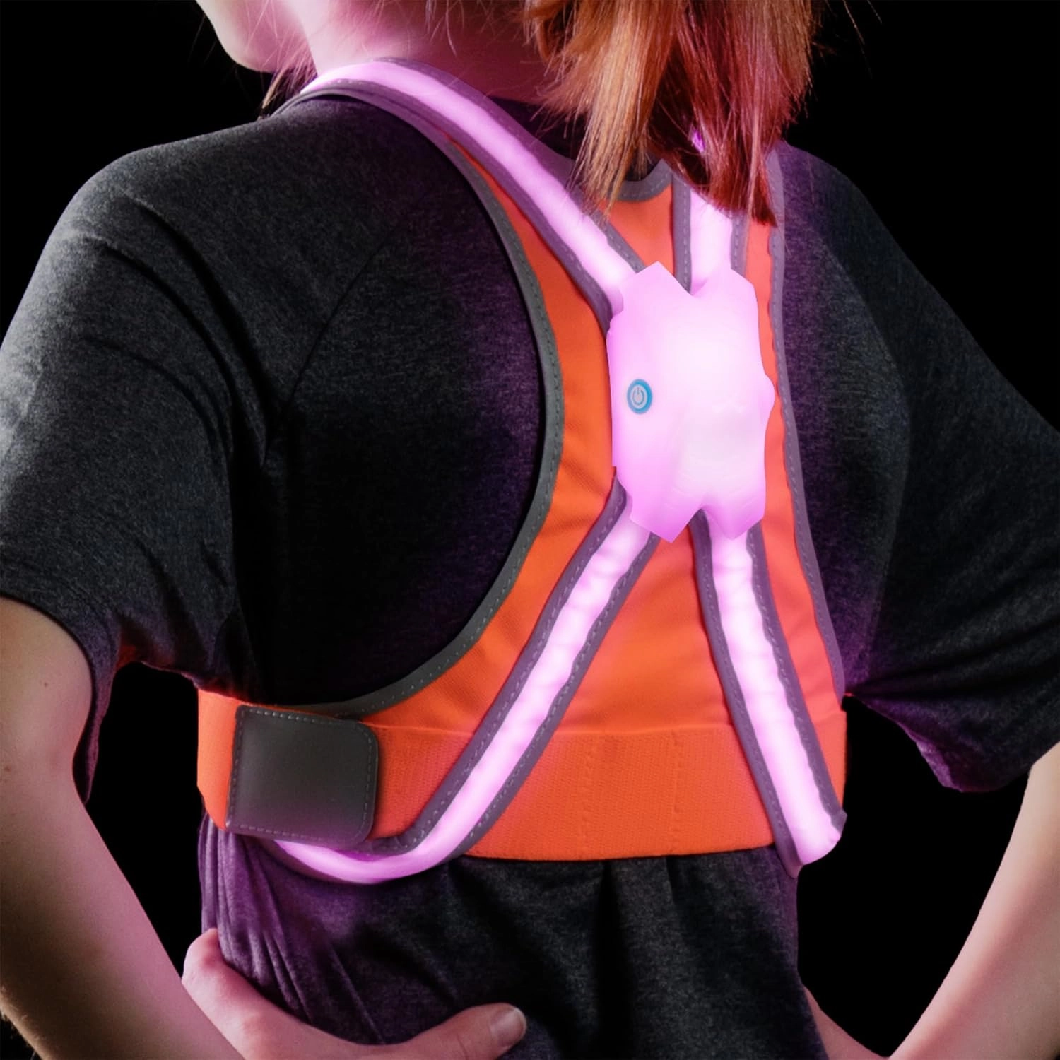 noxgear TracerJr - Child Illuminated and Reflective Safety Vest - Durable, Highly Adjustable - for Biking or Outdoor Play