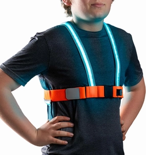 noxgear TracerJr - Child Illuminated and Reflective Safety Vest - Durable, Highly Adjustable - for Biking or Outdoor Play