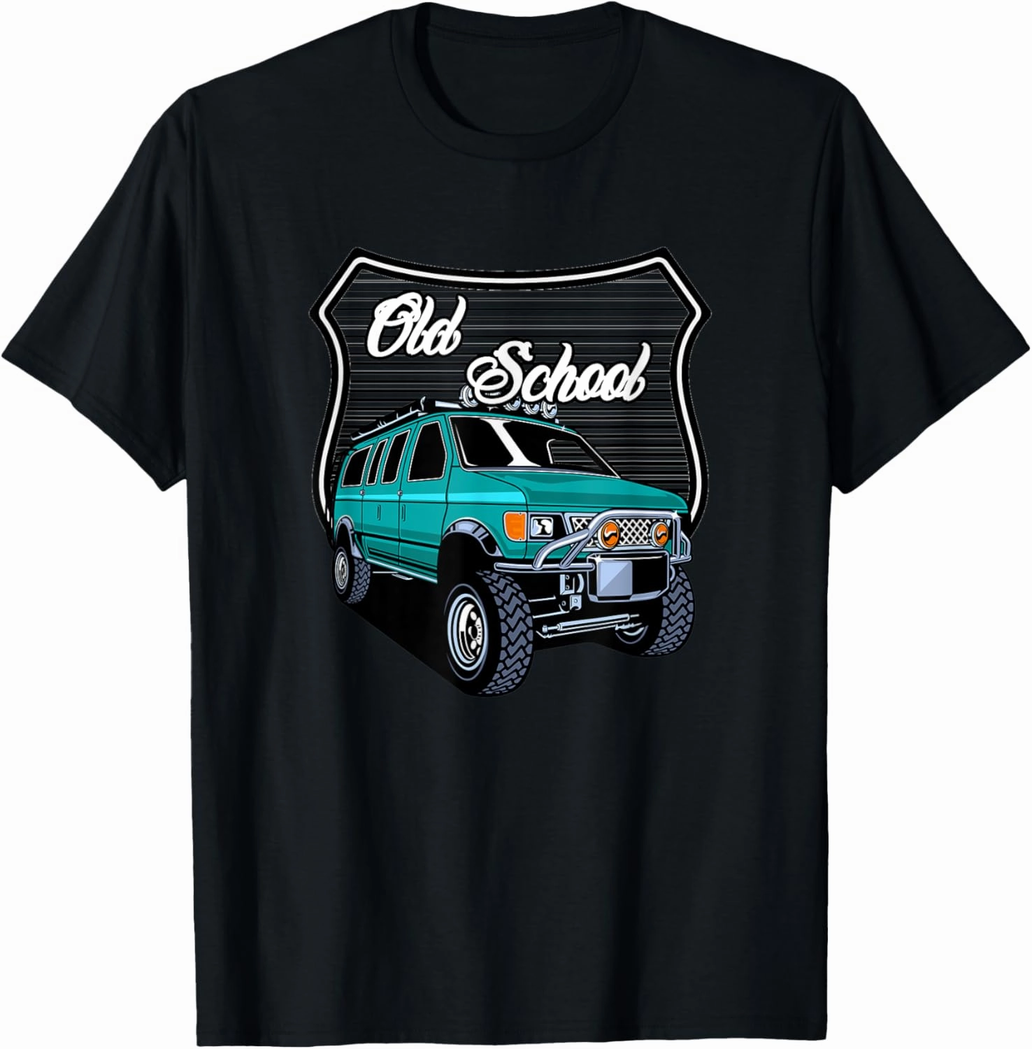 Off Road Van, American Classic Van, Men's Old School Van T-Shirt