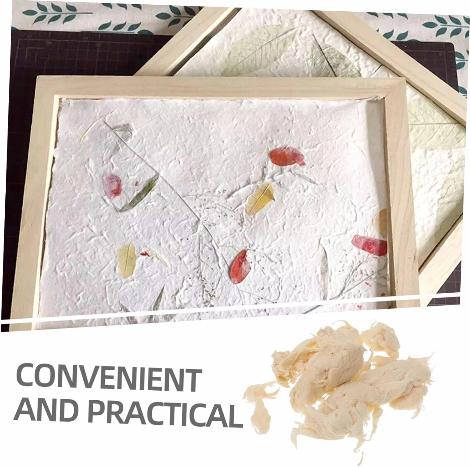 OHPHCALL 3pcs 1 Paper Making Pulp Craft 1 Bag Handmade Paper Pulp Educational Papermaking Kit for Boys and Girls