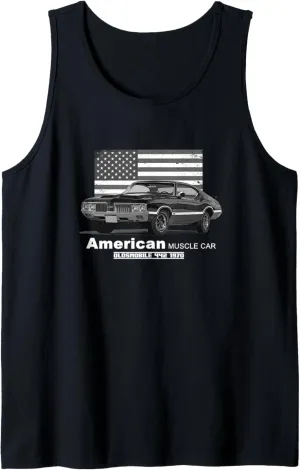 Oldsmobile 442 American Muscle Car 60s 70s Old is Gold Tank Top