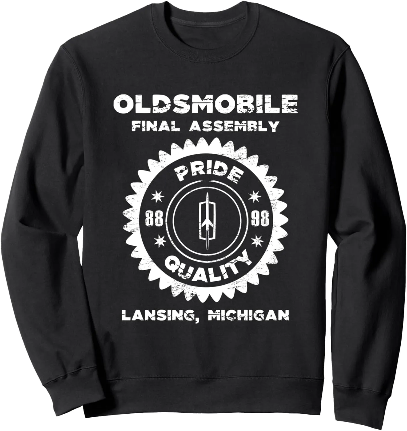 Oldsmobile Motors Final Assembly Graphic Classic Car Show Sweatshirt