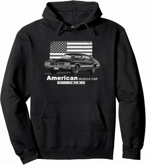 Oldsmobile 442 American Muscle Car 60s 70s Old is Gold Pullover Hoodie