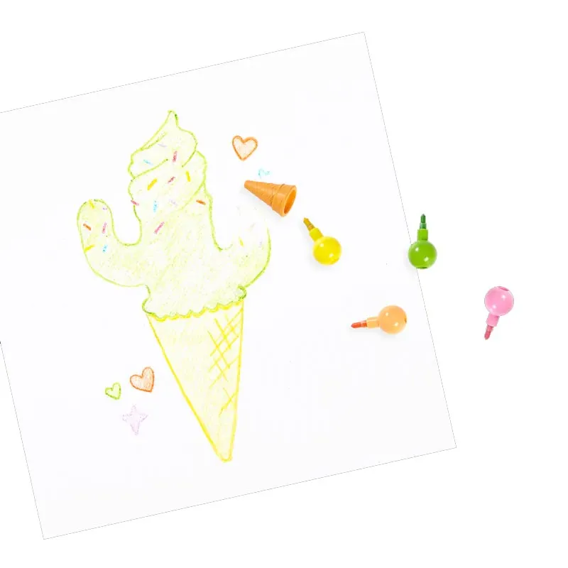 *Ooly Rainbow Scoops Vanilla Scented Stacking Erasable Crayons