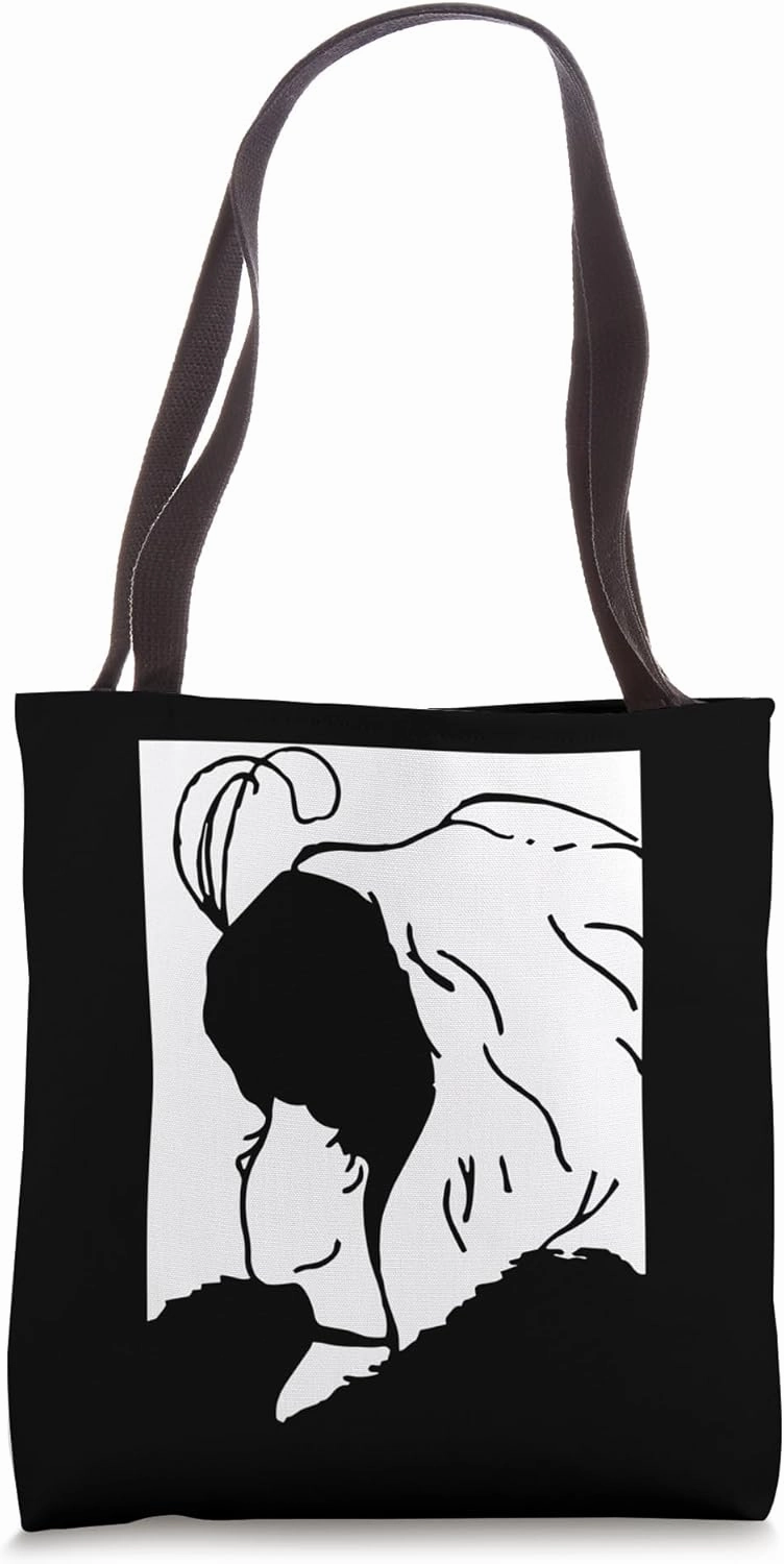 Optical Illusion Science Old Young Woman Cool Novelty Gifts Tote Bag