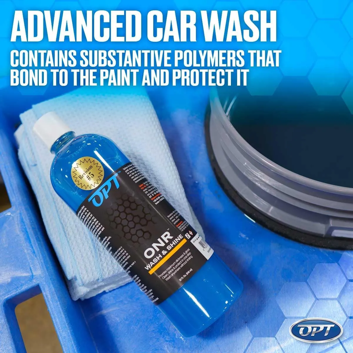 Optimum No Rinse Wash and Shine - ONR Car Wash, New Formula Version 5, Safe on Paint, Coatings, Wraps, and Interior, Rinseless Wash provides a Car Wash Soap Alternative (32 oz)