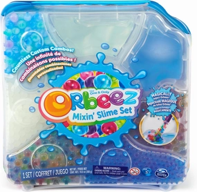 Orbeez Mixin’ Slime Set with 2500 (Micro, Shimmer, Marble & Glow in The Dark), 5 Tools, Storage, One & Only, Sensory Toys for Kids Ages 5 