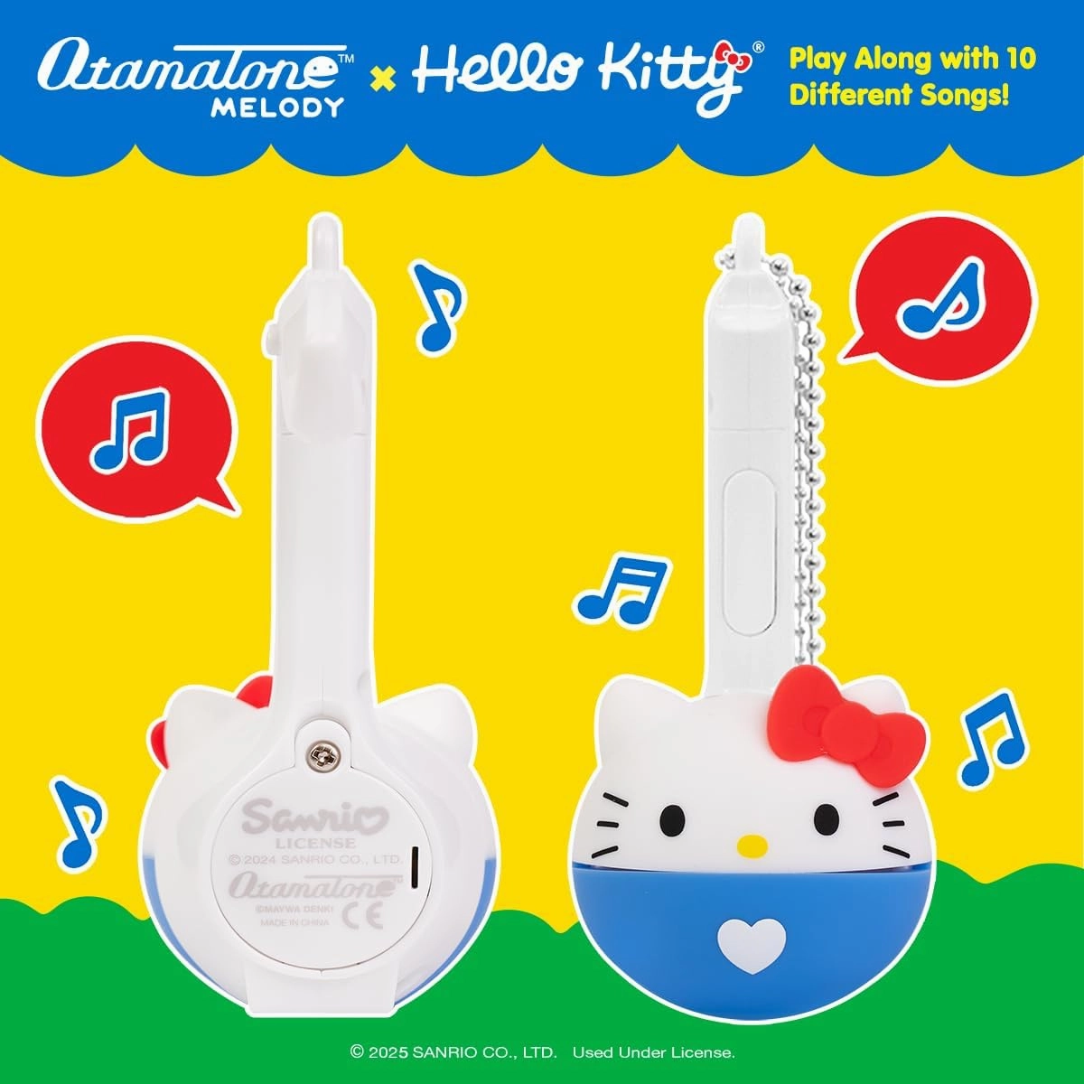 Otamatone Melody Hello Kitty and Friends Electronic Portable Music Instrument / Synthesizer Toy from Japan by Maywa Denki [English Instructions] - Hello Kitty