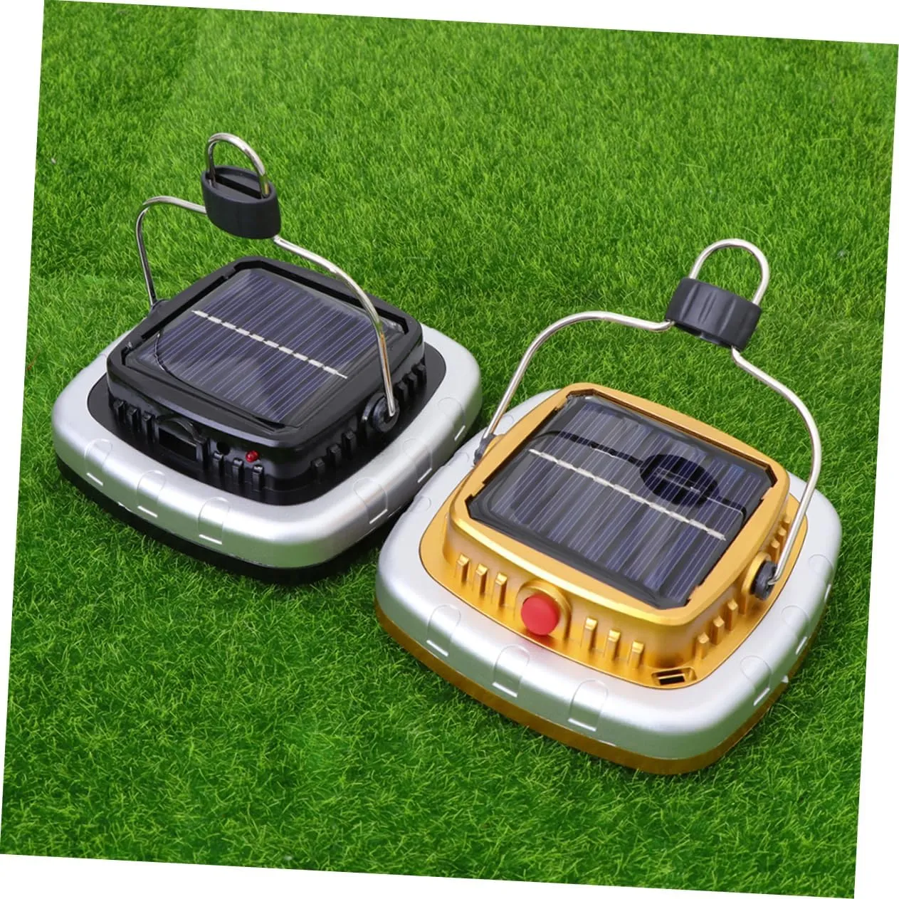 Outdoor Tent LED Lantern Portable Lantern Hanging Tent Light Solar Charging Outdoor Hanging Solar Lights