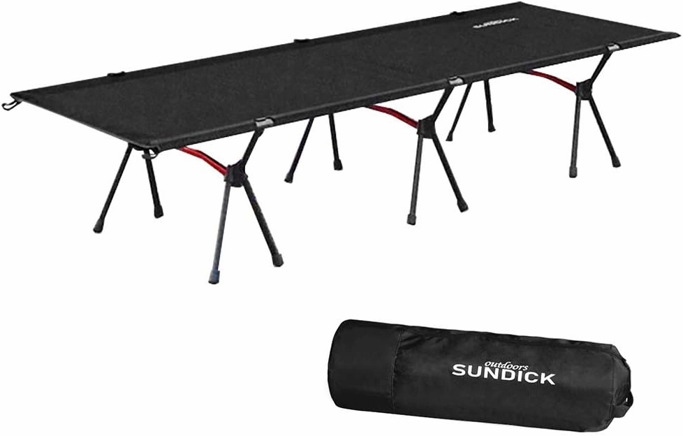 Outdoor Portable Folding Bed Single Person Camping Cot 265LB Bearing Weight Compact for Outdoor Picnic Camping Hiking