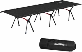 Outdoor Portable Folding Bed Single Person Camping Cot 265LB Bearing Weight Compact for Outdoor Picnic Camping Hiking