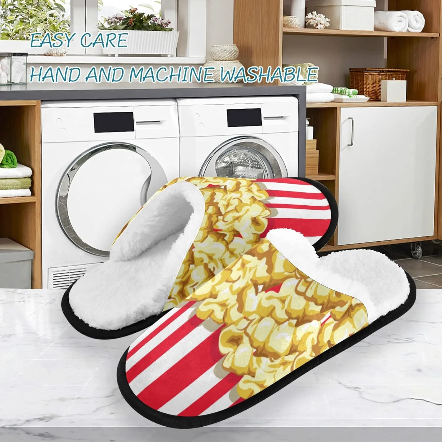 Panda Bear Slippers, Soft Memory Foam Non-Slip Indoor House Slippers Home Shoes for Bedroom Hotel Travel Spa