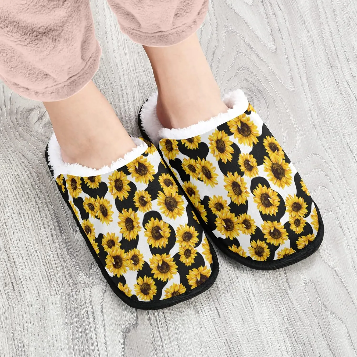 Panda Bear Slippers, Soft Memory Foam Non-Slip Indoor House Slippers Home Shoes for Bedroom Hotel Travel Spa