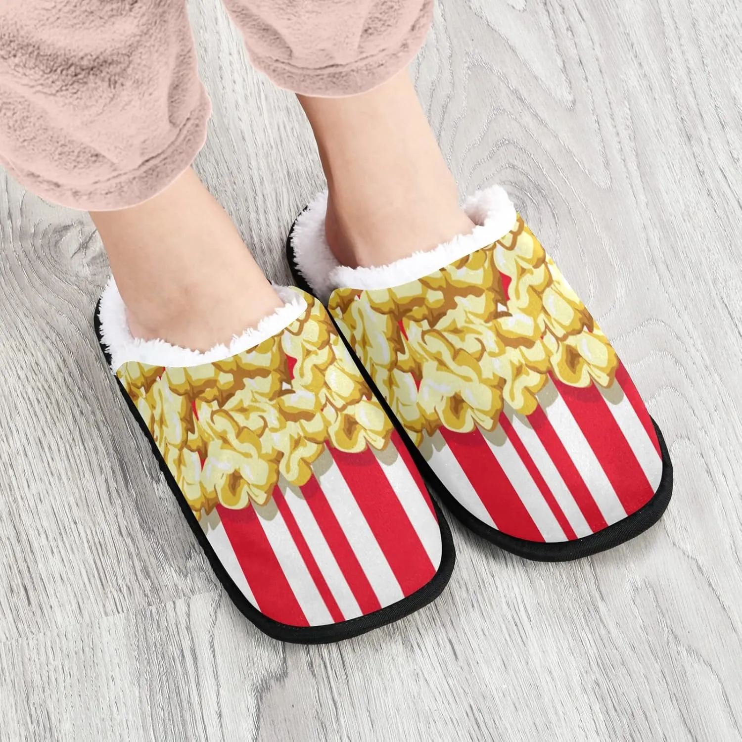 Panda Bear Slippers, Soft Memory Foam Non-Slip Indoor House Slippers Home Shoes for Bedroom Hotel Travel Spa