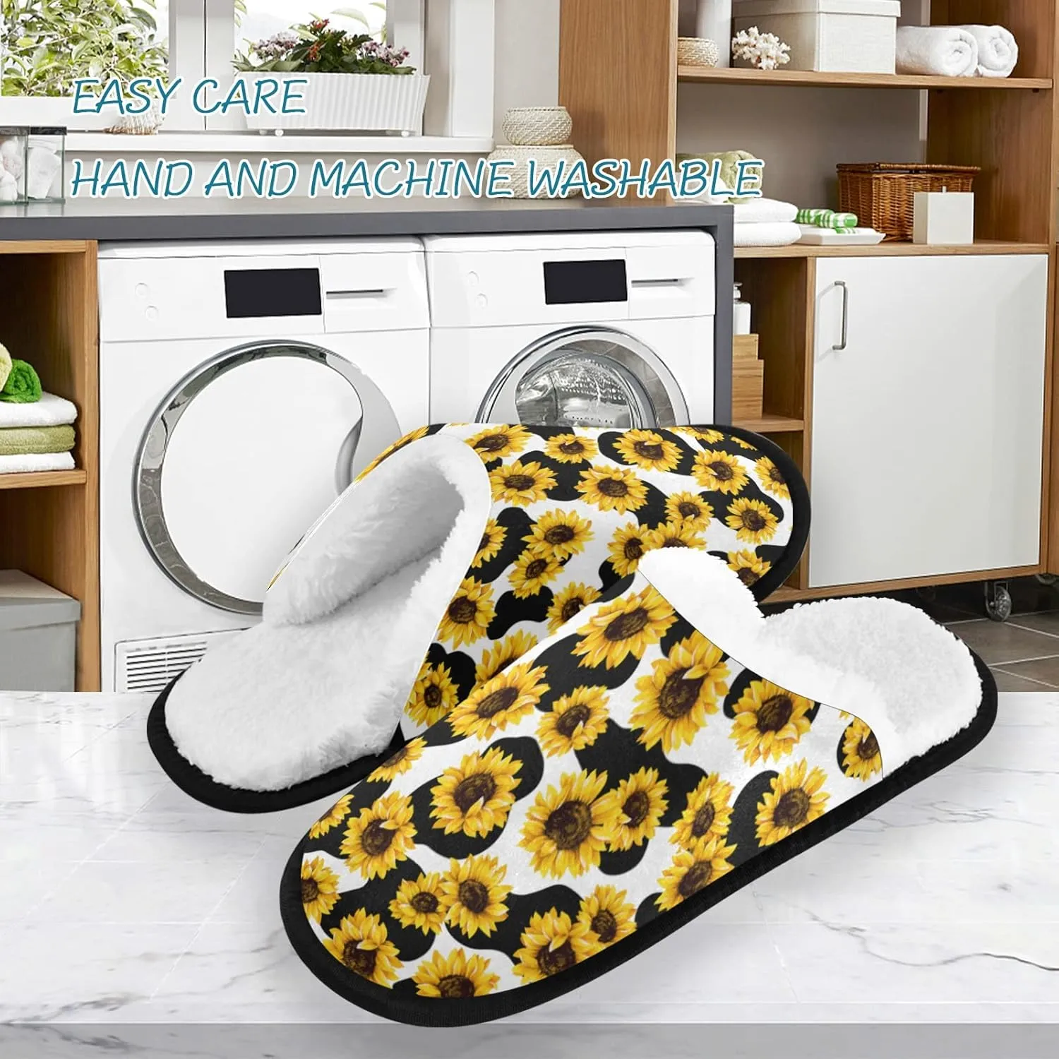 Panda Bear Slippers, Soft Memory Foam Non-Slip Indoor House Slippers Home Shoes for Bedroom Hotel Travel Spa