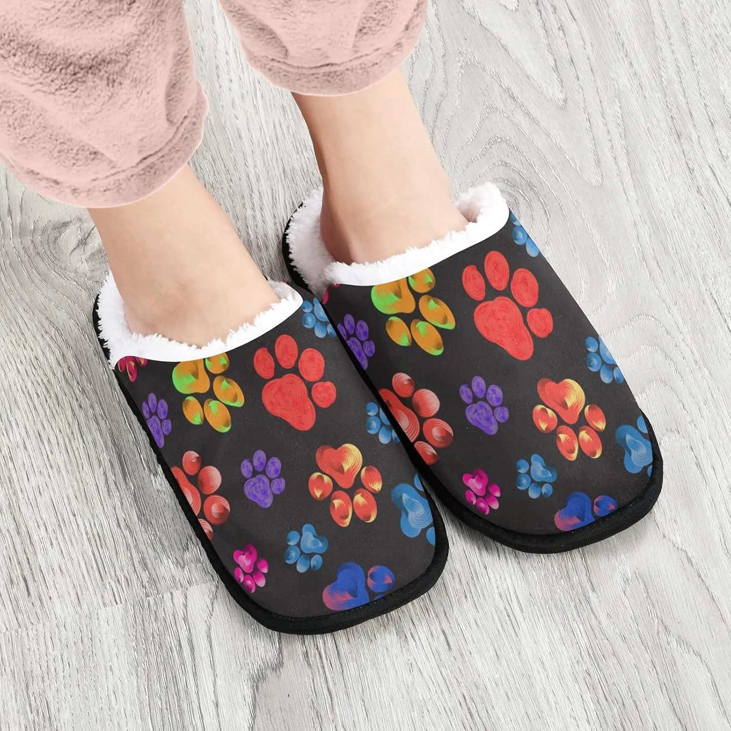 Panda Bear Slippers, Soft Memory Foam Non-Slip Indoor House Slippers Home Shoes for Bedroom Hotel Travel Spa