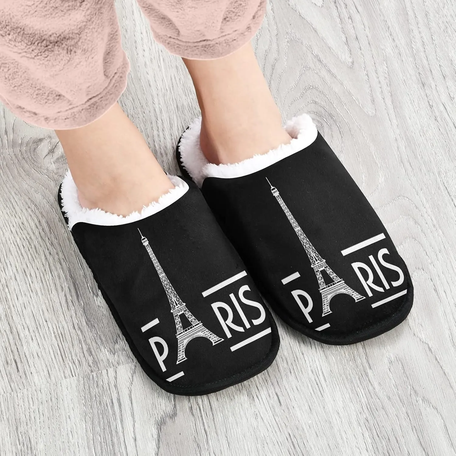 Panda Bear Slippers, Soft Memory Foam Non-Slip Indoor House Slippers Home Shoes for Bedroom Hotel Travel Spa