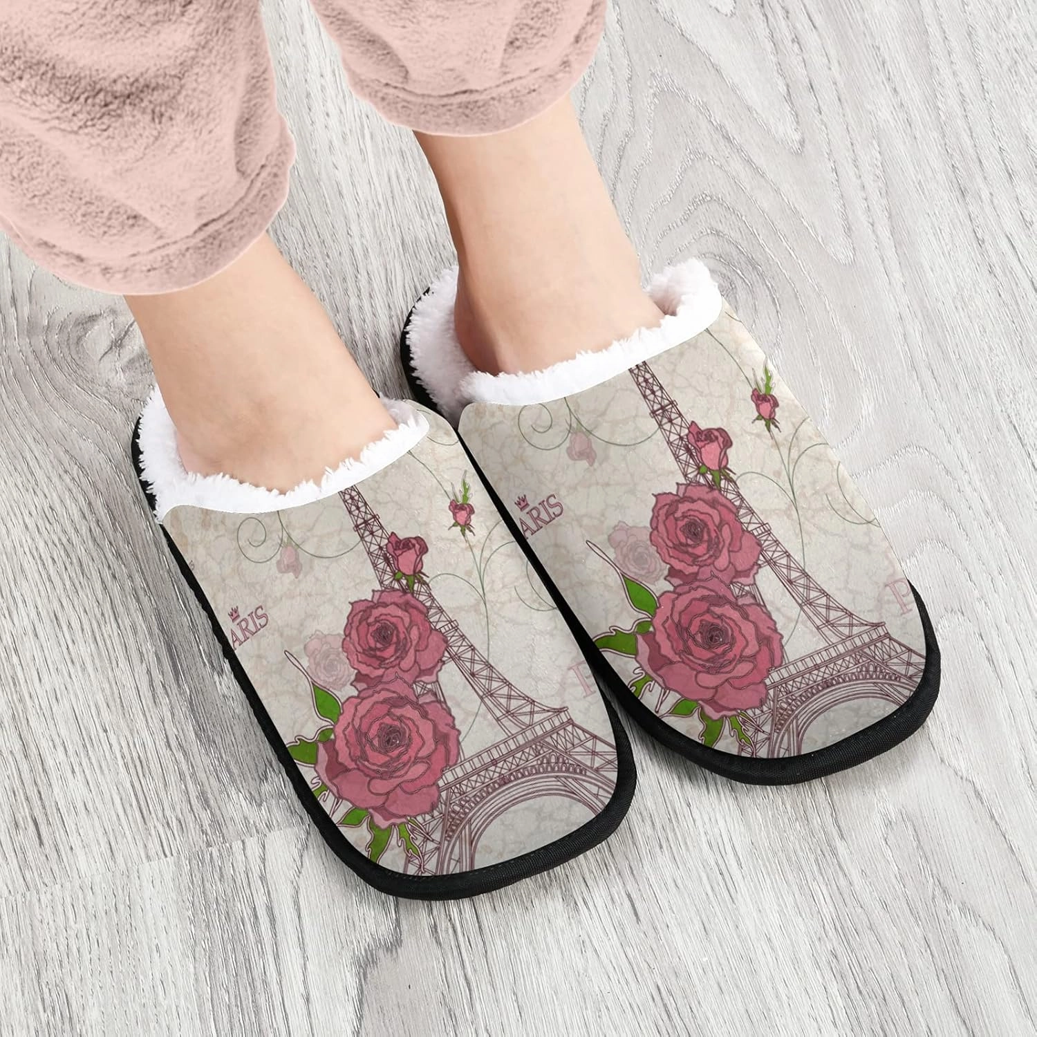 Panda Bear Slippers, Soft Memory Foam Non-Slip Indoor House Slippers Home Shoes for Bedroom Hotel Travel Spa
